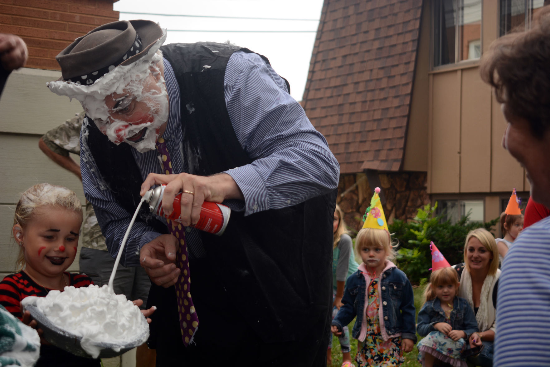 Kids clown around at Baraboo Public Library